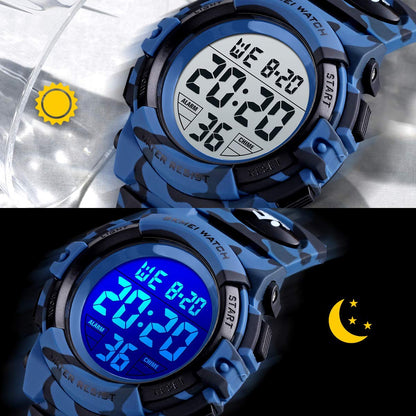 BEN NEVIS Kids Watches, Boys Digital Outdoor Sport Watch Multifunction Waterproof Digital Watch with LED Light Alarm and Calendar Date for 6-15 Year Old Boys Kids