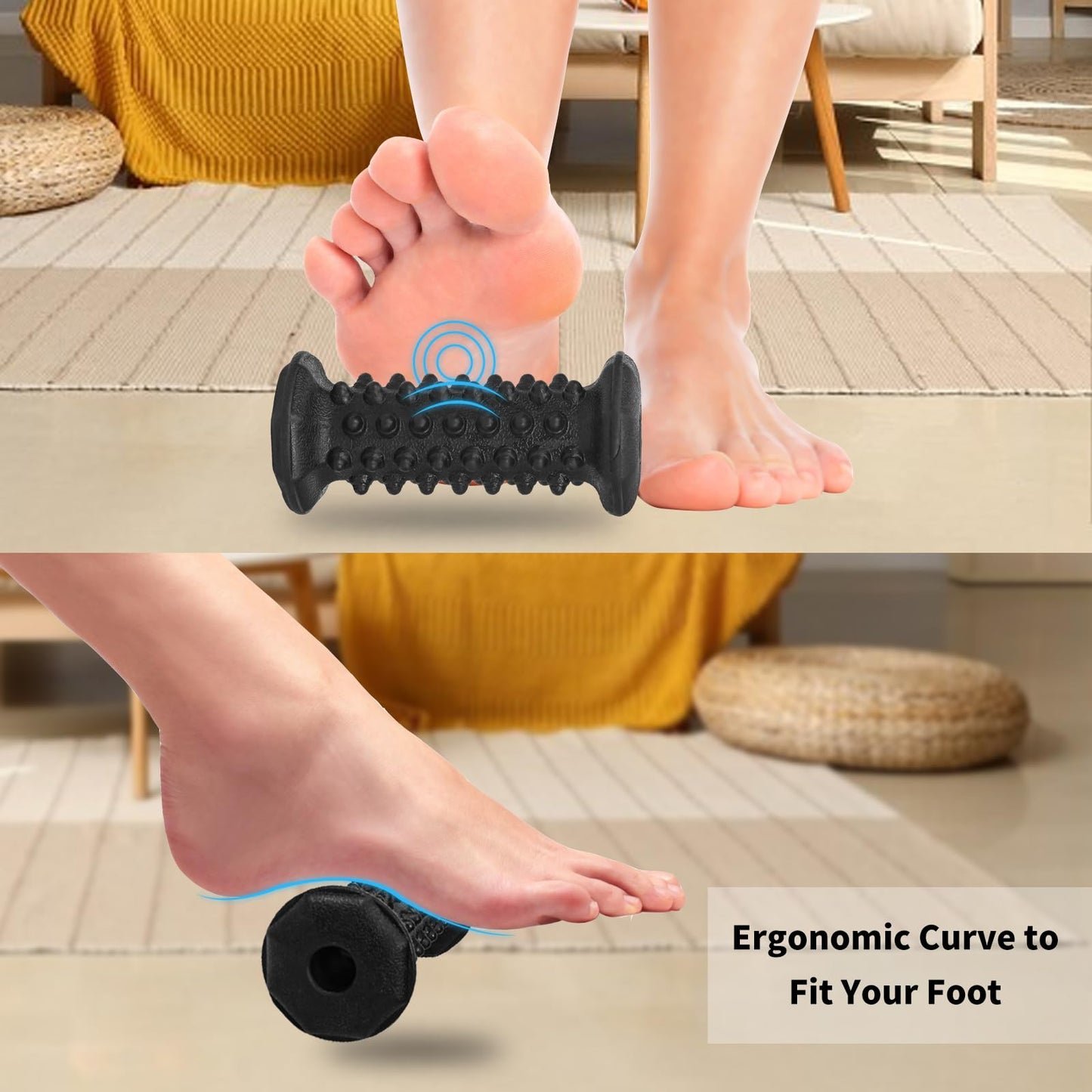 Plantar Fasciitis Relief,Foot Roller Massager,Massage Lacrosse Ball,Spiky Ball Therapy Set for Relieve Plantar Fasciitis,Foot Arch and Heel Pain,Neuropathy Pain Relief Feet,Deep Tissue Muscle Massage