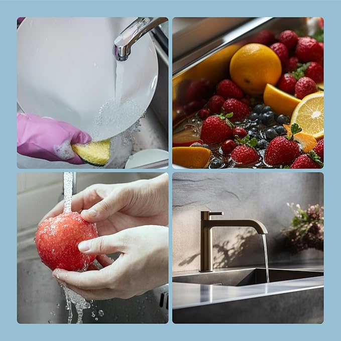 Hibbent All Metal Stainless Steel 3 in 1 Kitchen Sink Drain Strainer, Upgraded