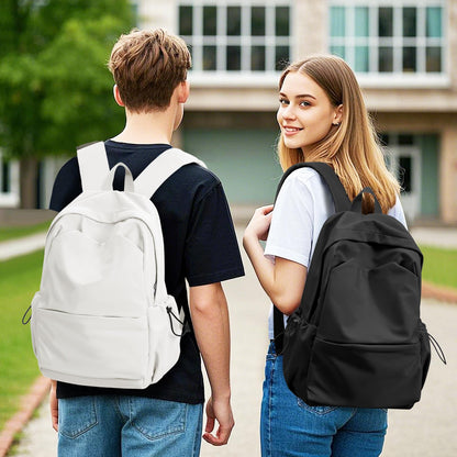 HYC00 School Backpack Womens Causal Travel School Bag for Teenage Girls Boys Secondary Backpack Lightweight 14 Inch Laptop Rucksack Bag for Women Casual Daypack Bookbag for Daily College Work, Black