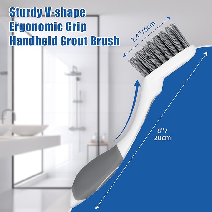 Qaestfy Grout Brush with Long Handle