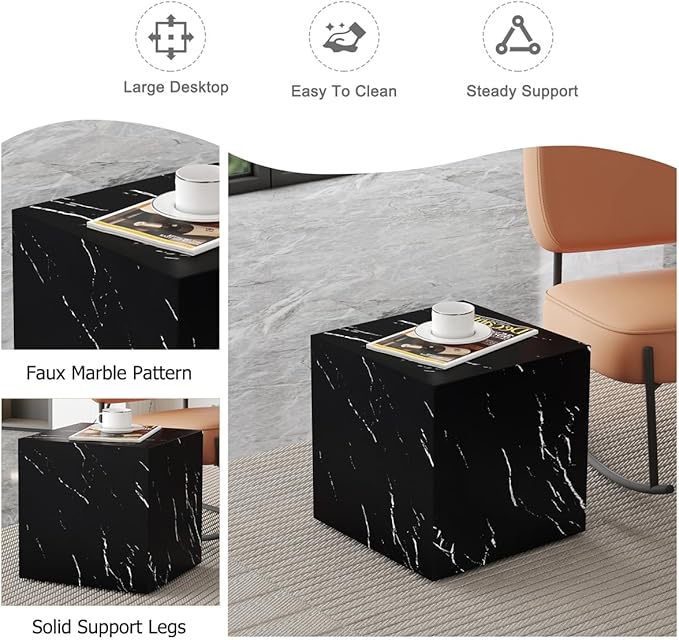 Side Table, End Table Living Room Table, Modern Side Table Sofa Couch Tables