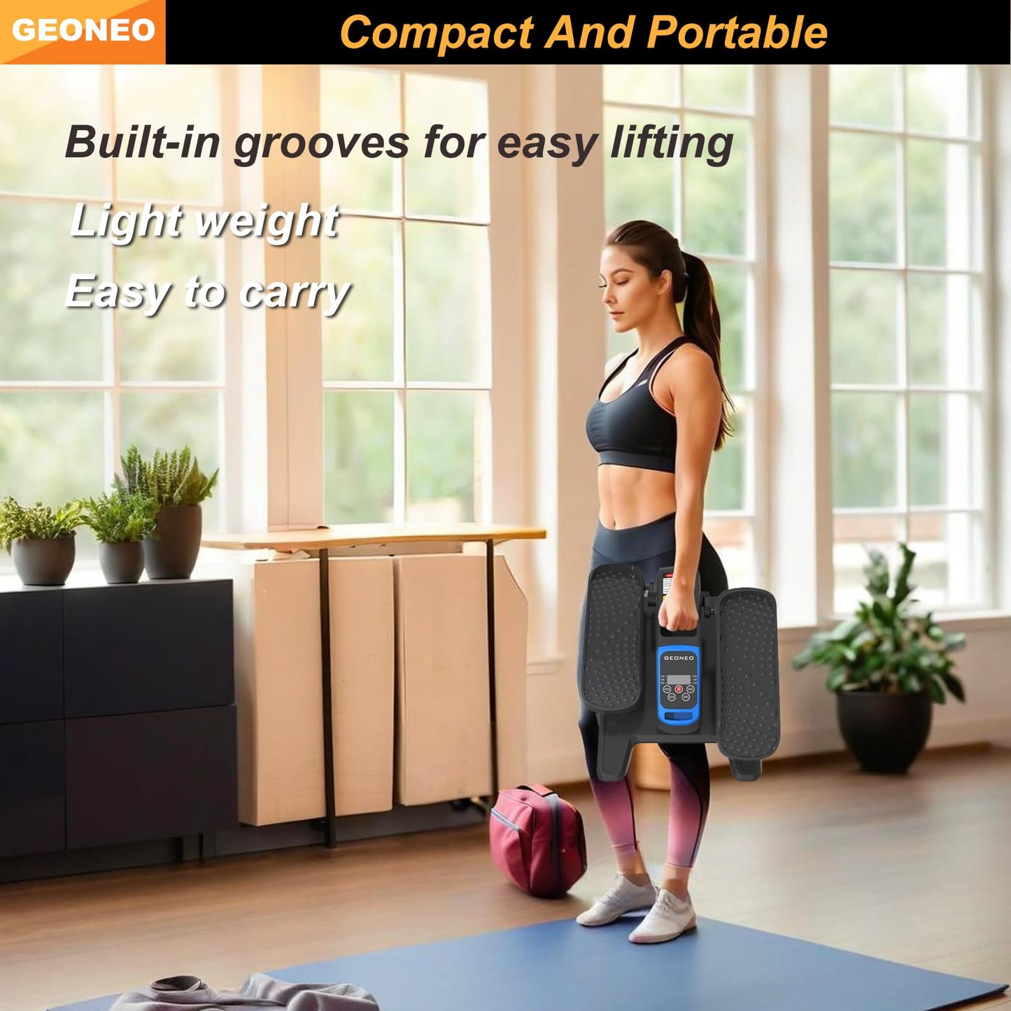 Under Desk Elliptical Machine, Electric Ellipse Leg Exerciser for Senior, Quiet and Compact Electric Seated Pedal Exerciser for Home with Display Monitor, Remote Control & 12 Adjustable Speeds