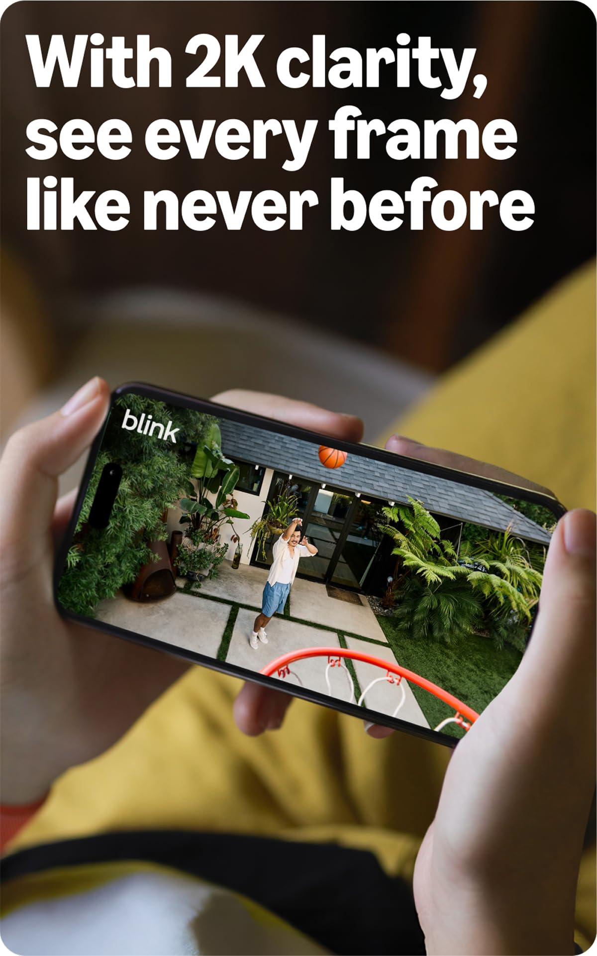 Blink Outdoor 2K+ (newest model) — Wireless smart security camera, 2K video resolution, enhanced audio, two-year battery. Sync Module Core included — 5 camera system (Black)