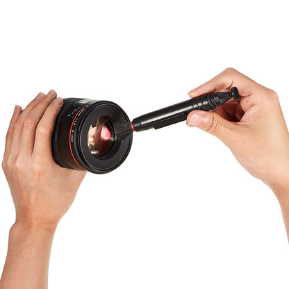 3 Pieces Multifunction Lens Cleaning Pen Brush Lens Brush for Optics Screen Cleaning Pen for Camera SLR Telescope Magnifying Glass Binoculars Spotting Scopes Rangefinders Monoculars