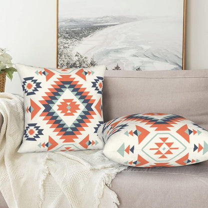 aipoase Aztec Throw Pillow Covers 18 X 18 Inch Set of 2 Pillow Cases Decoration Cushion Cover for Sofa Bedroom Living Room Outdoor