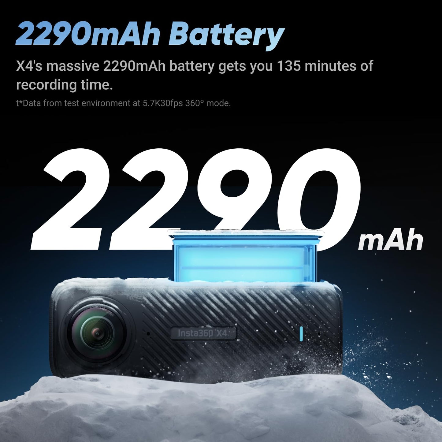 Insta360 X4 No Drone Bundle - 8K Waterproof 360 Action Camera, 4K Wide-Angle Video, Invisible Selfie Stick Effect, Removable Lens Guards, 135 Min Battery Life, AI Editing, Stabilization