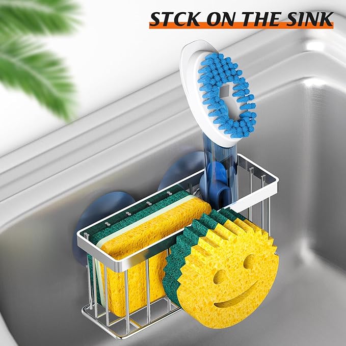 Sponge Holder Smiley Face, Sink Caddy