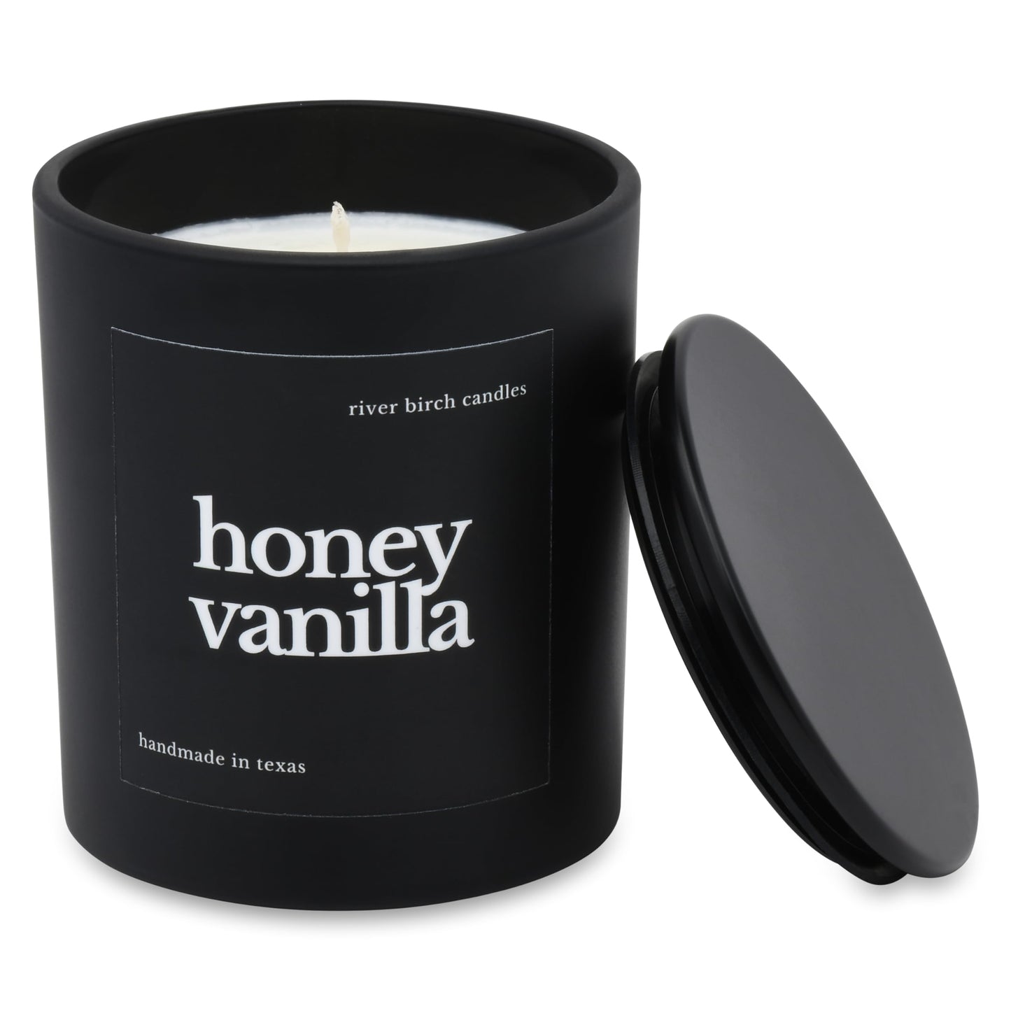 River Birch Candles Honey Vanilla Scented Candle | Premium, All-Natural, Non-Toxic, Soy Wax | 10oz 50 Hr Burn Time | Cozy Relaxing Gifts for Home