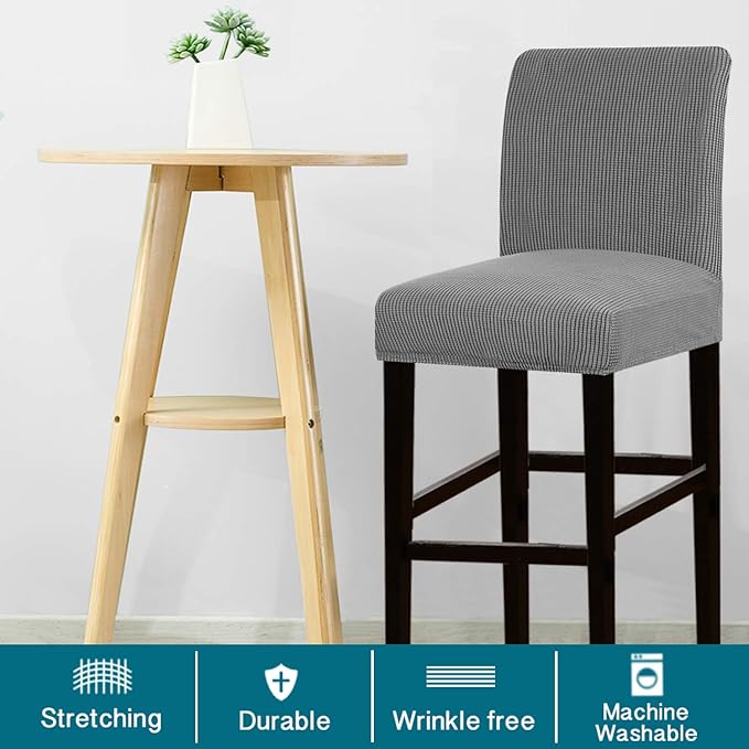 Turquoize Stretch Bar Stool Cover Counter Stool Pub Chair Slipcover