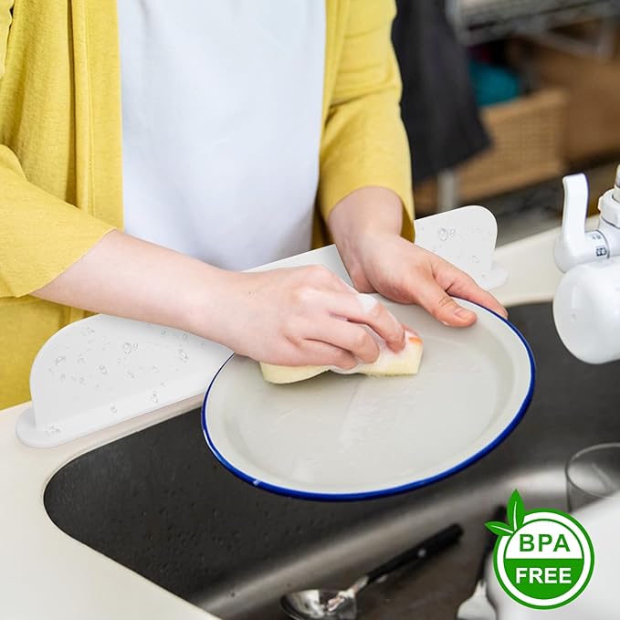19.29 inch Silicone Sink Splash Guard, Splash Guard