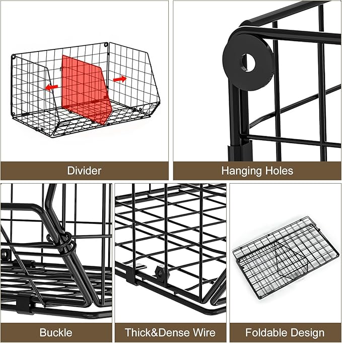 6 Tier Extra Large Hanging Storage Organizer, Hanging Closet Shelves