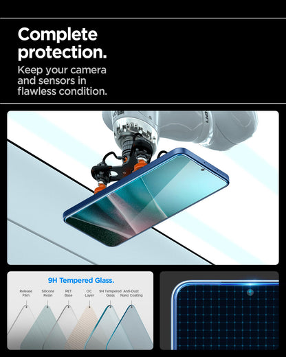 Spigen Tempered Glass Screen Protector [GlasTR EZ Fit] designed for Galaxy S25 Plus | Galaxy S24 Plus [Case Friendly] - 2 Pack