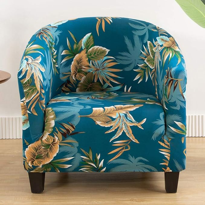 SearchI Club Chair Slipcover Stretch Barrel Chair Covers Printed Tub Chair