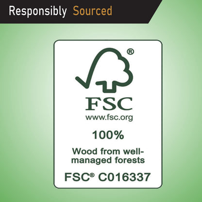 Artgeo 3mm FSC Canvas Panel 40 x 60cm, Pack of 4, 100% Plastic Free Packaging