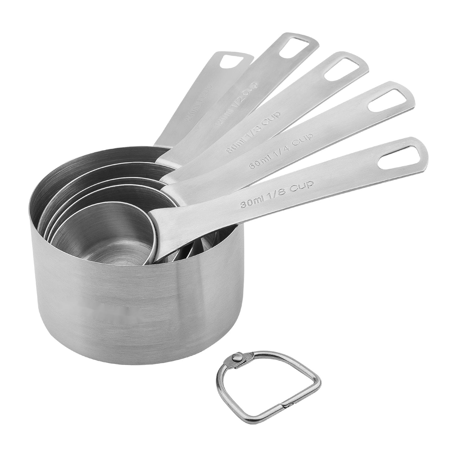 18/8 Stainless Steel Measuring Cups and Spoons Set of 11, Metal Measuring Cups with 1/8 Measuring Cup Set, Dry Measure Cup and Spoon Set for Kitchen and Baking