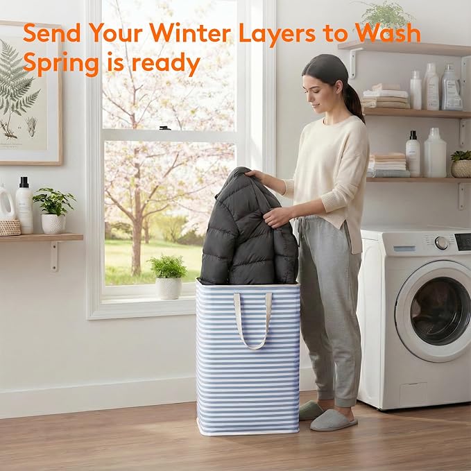 Lifewit 2 Pack Laundry Hamper Large Collapsible Laundry Baskets, Freestanding
