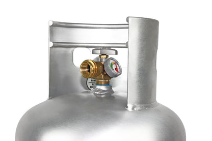 Flame King 30LB Aluminum Propane Tank with Gauge & OPD Valve, Corrosion-Resistant and Rust-Free, Lightweight, Great for Marine Applications, Grills and BBQs, Camping, Fishing, & Outdoor Activities