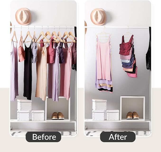 ZEDODIER 3 Pack Tank Top Hanger Space Saving, Bra Hangers