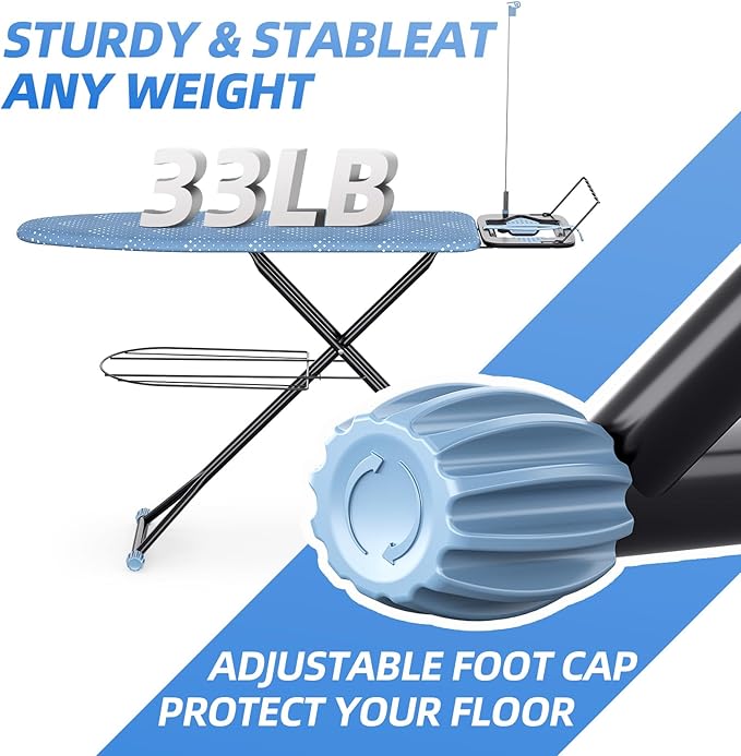 KINGBOARD Ironing Board, Compact Iron Board Full Size