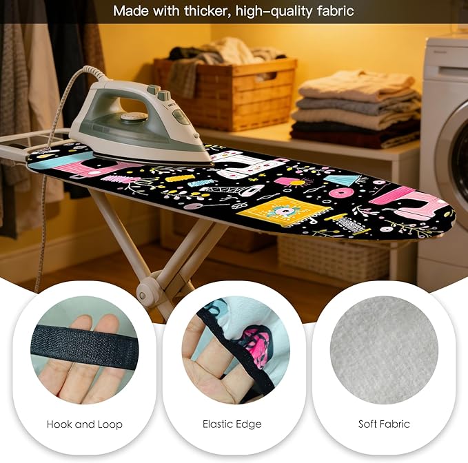 Nuxovilar Ironing Board Cover Needle Cotton 15x54 Inches | Ironing Board Cover