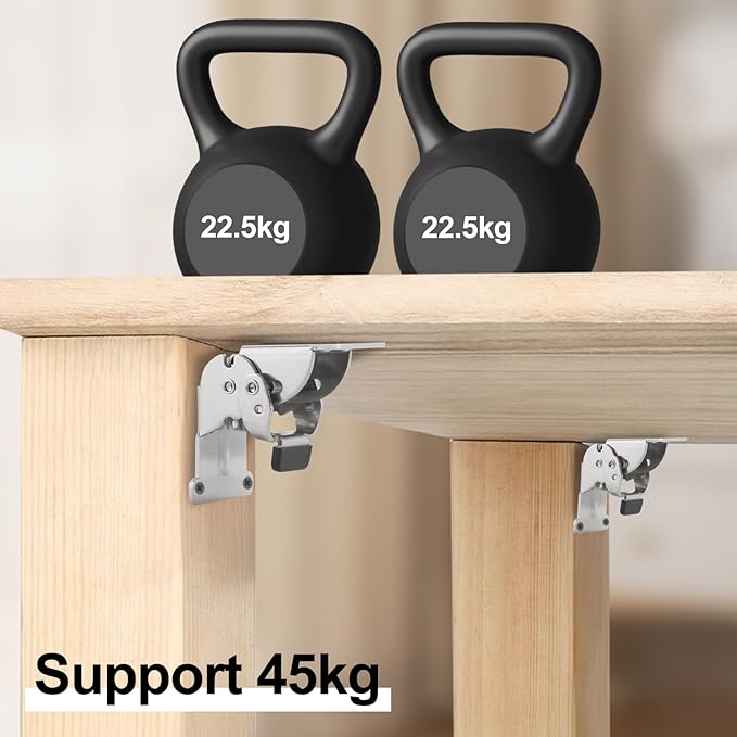 Self Locking Hinges Furniture Table Legs Locking Brackets, 90 Degree Folding
