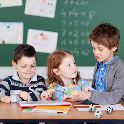 Gejoy 18 Pieces Teaching Dice Set, Include Math Operation, Number and Dot Dice for Math Teaching School Classroom Supplies