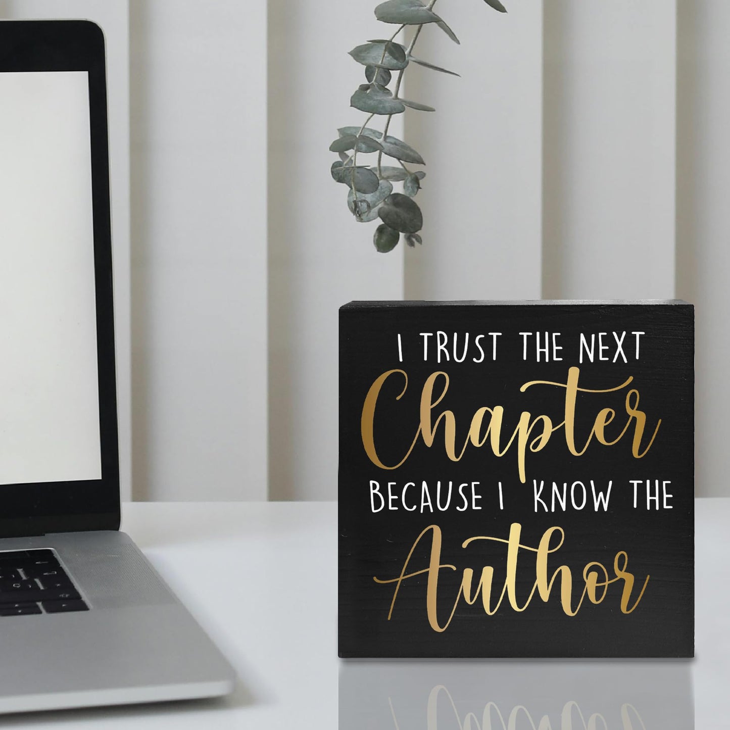 Graduation Quote Wood Box Sign I Trust The Next Chapter Wooden Box Block Sign Rustic Home Shelf Wall Decoration Grad Gift Inspirational Graduation Christmas Gift 5x5 C26
