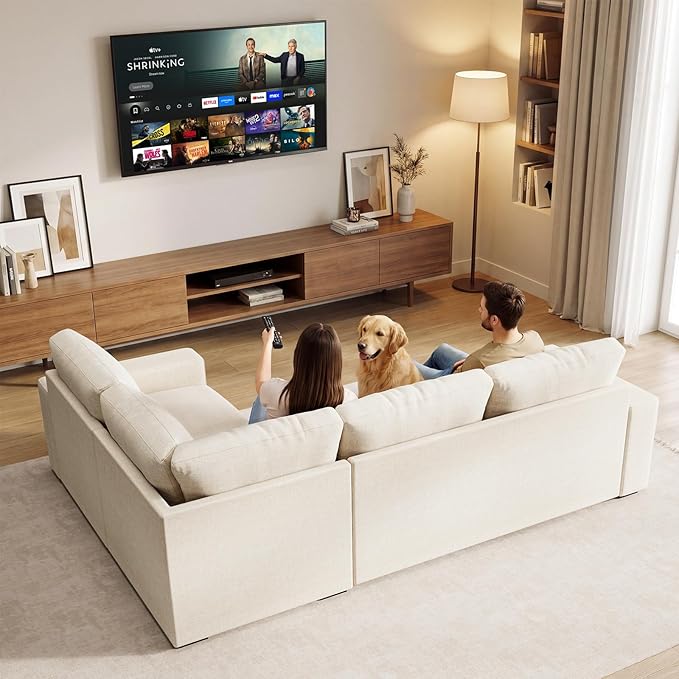ABCASA Oversized Modular V Shaped Sectional Couches