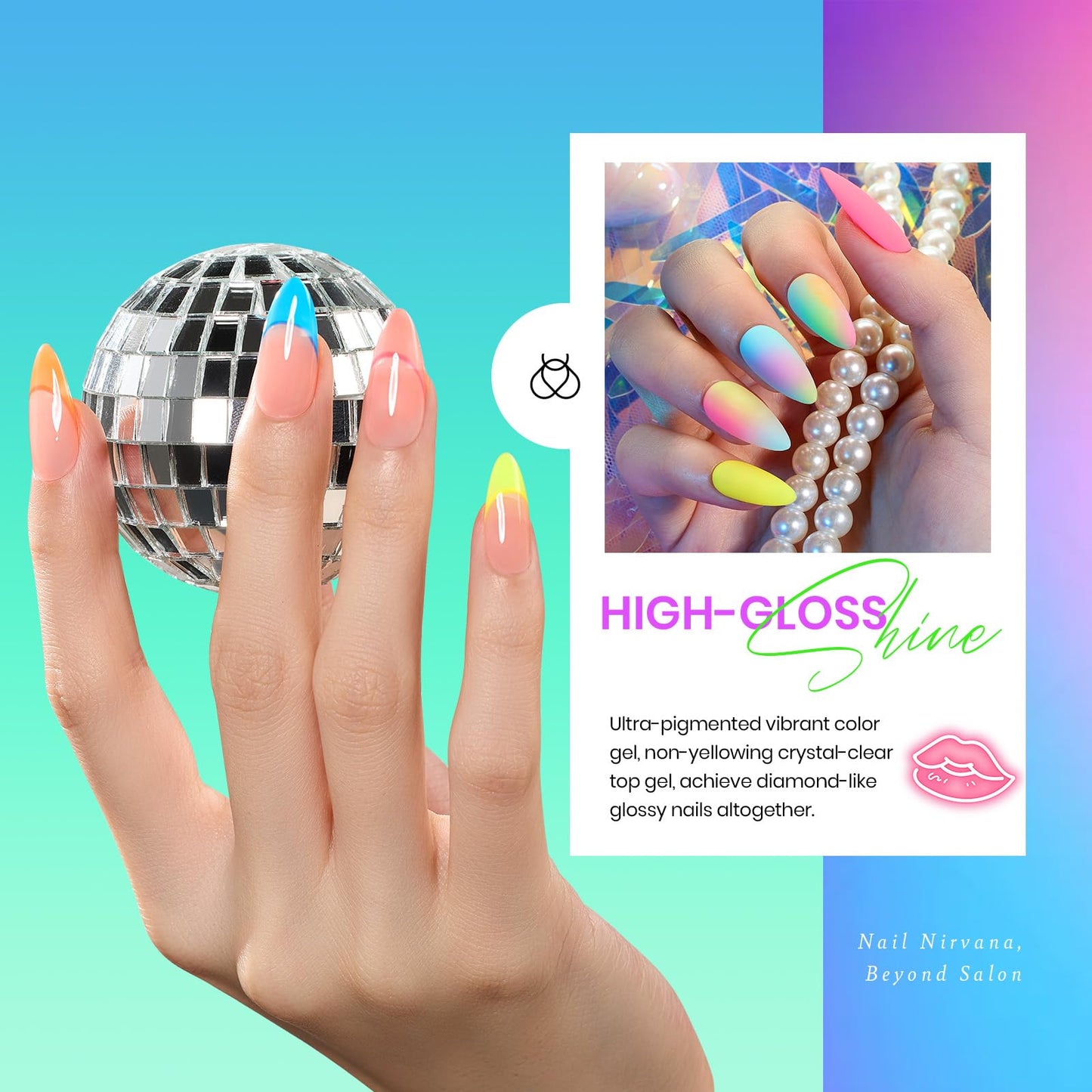 beetles Gel Polish Set - 23Pcs Macaroon Color Gel Nail Kit with Glossy Matte Top Coat Base Coat Yellow Pink White Purple Blue Glitter Bright Uv Nails Paradise Pastel Gel Halloween Gifts for Women