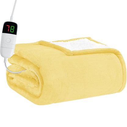 Heated Electric Blanket Queen Size - 84" x 90" Heating Blanket with Dual Control, 10 Heating Levels & 8 Hours Auto Off, Soft Warm Flannel Blanket, Christmas Birthday Gifts for Senior Grandma