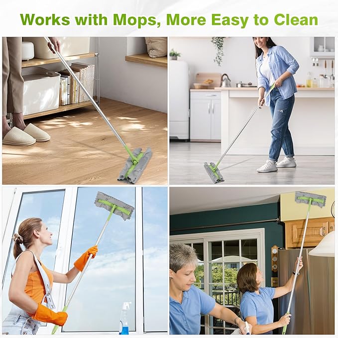 HOMEXCEL Microfiber Glass Cleaning Cloths-6PK, Stainless Steel, Premium Magic