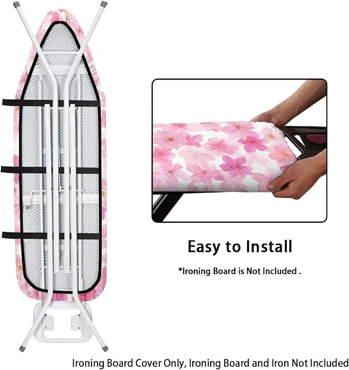 Pink Floral Ironing Board Cover