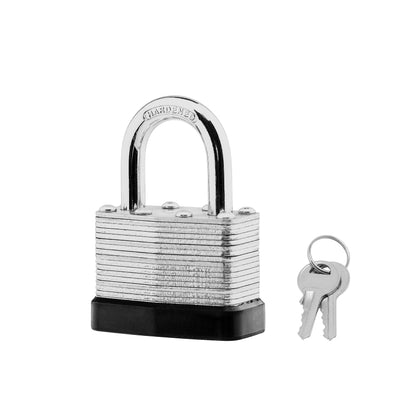 SafiSwords 8-Pack Keyed Alike Laminated Steel Padlocks Keys, 1-3/4" Wide, Heavy Duty Pad Lock Set with Same Keys