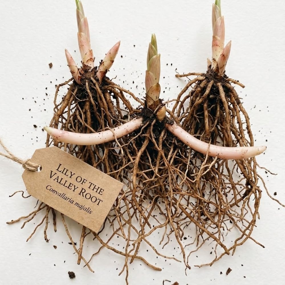 20 Lily of The Valley Plant Bare Roots, Hardy Perennial May Lily, Easy to Grow Fragrant Flower for Outdoor Gardens