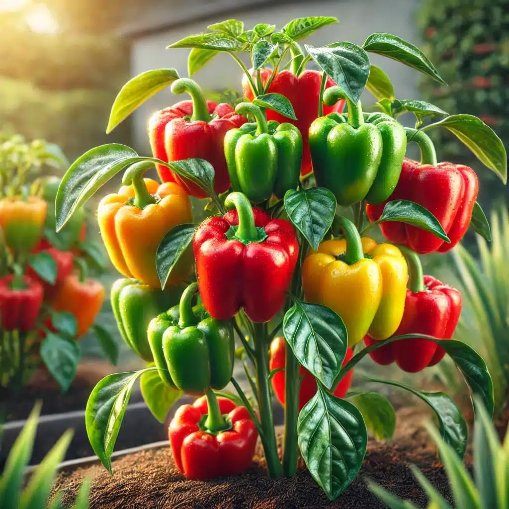 Live Plant - Bell Pepper (Capsicum Annuum) 12″- 24″ Inches Tall