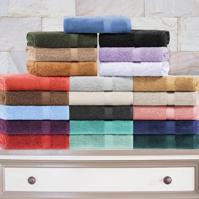 Superior Solid Egyptian Cotton Face Towel Set