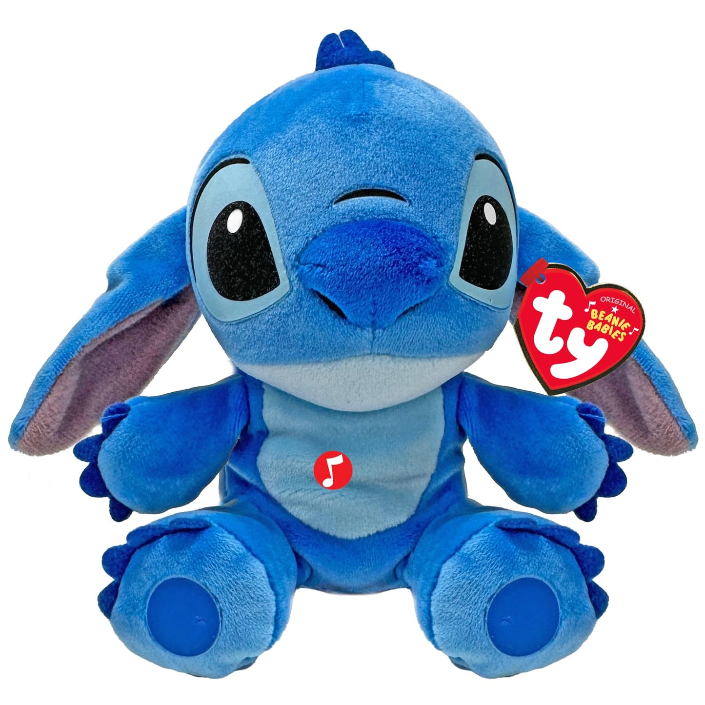 TY Stitch Beanie Babies 15CM – As Seen in the Movie, Soft Plush Toy with Sound, Collectible and Cuddly Plushies for Kids