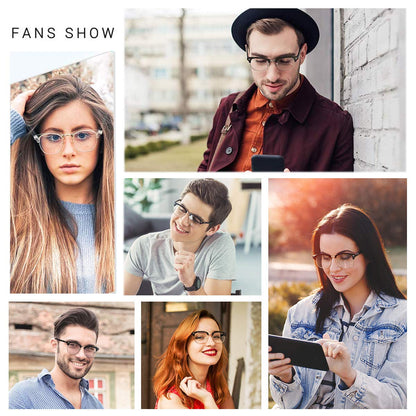 Perfectmiaoxuan Blue Light Blocking Glasses,Computer/Gaming/Screen Glasses for Women or Men，Anti Blue Light & UV