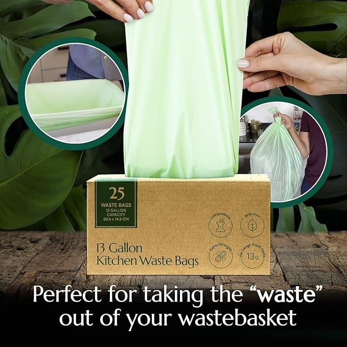 Cleanomic Compostable* Trash Bags