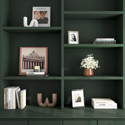 FunStick 15.8"x240" Dark Green Peel and Stick Wallpaper for Kitchen Cabinet Wallpaper Waterproof Green Contact Paper Peel and Stick Cabinet Covering Self Adhesive Wall Paper for Bathroom Shelves Desk