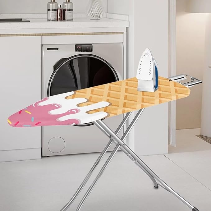 Ice Cream Print Ironing Board Cover Lightweight Ironing Board Protector Elastic