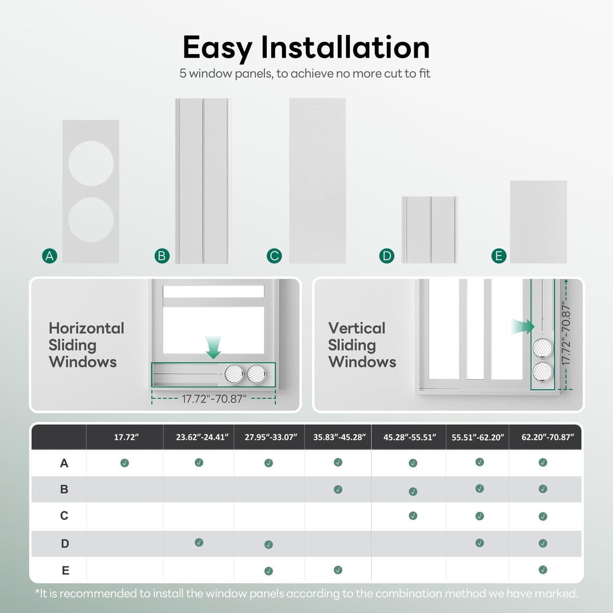 ZAFRO Smart Inverter Portable Air Conditioners, 16000 BTU (12000 BTU SACC) Dual Hose Portable AC Unit with Energy Saving/Ultra Quiet(42dB)/Drainage-free Cooling/APP/Remote for Multi-Scenario Use