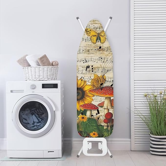 Sunflower Mushrooms Ironing Board Cover