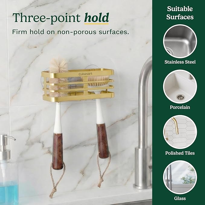 Cuisinart Sponge Holder for Kitchen Sink—Metal Sink Caddy