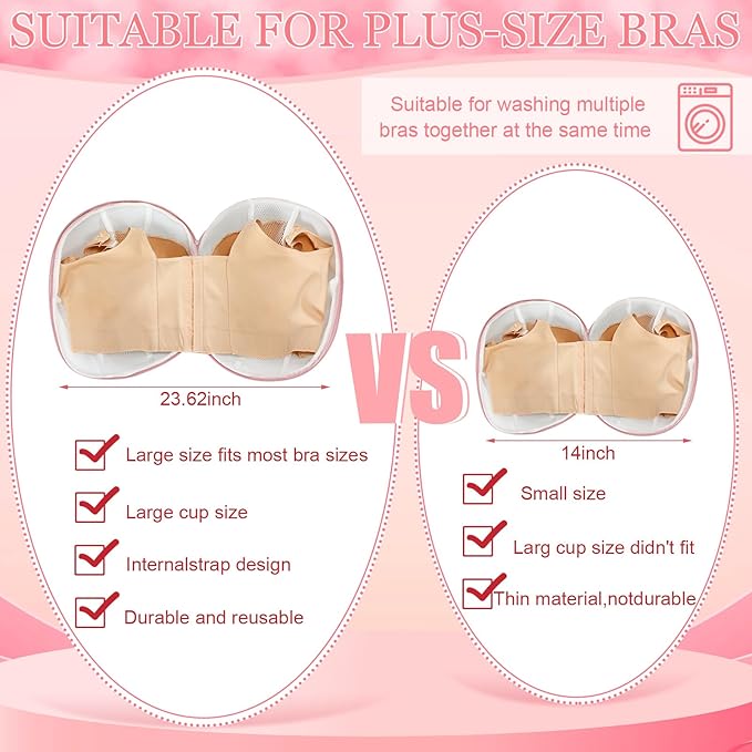 Shappy 6 Pieces Bra Washing Bag