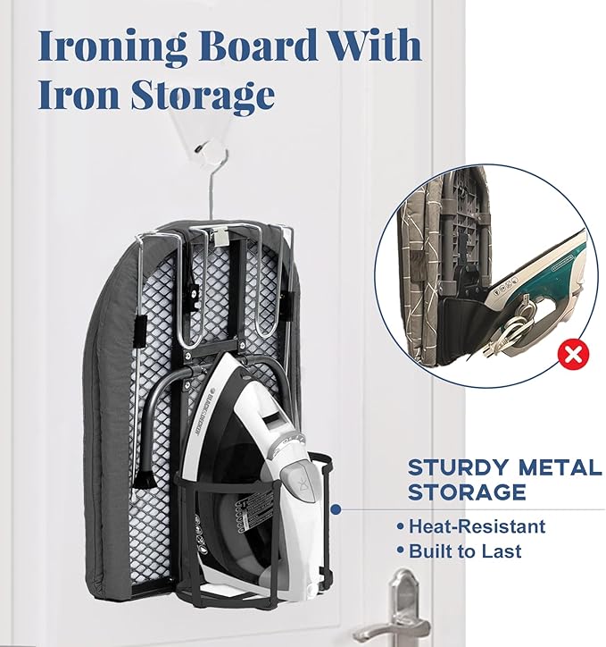 Tabletop Ironing Board with Iron Holder, RAINHOL Small Folding Ironing Board