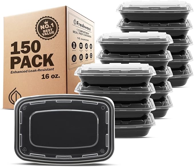 Freshware Meal Prep Containers 1 Compartment