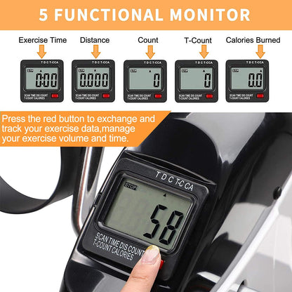 MOMODA Pedal Exerciser Under Desk Exercise Bike for Leg and Arm Cycling and Recovery Exercise