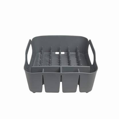 Umbra Tub Dish Drying Rack – Lightweight Self-Draining Dish Rack for Kitchen Sink and Counter at Home, RV or Motorhome, Charcoal Kitchen, 36.067999999999998 x 33.655000000000001 x 18.288 cm